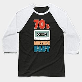 70s Mixtape Baby Baseball T-Shirt